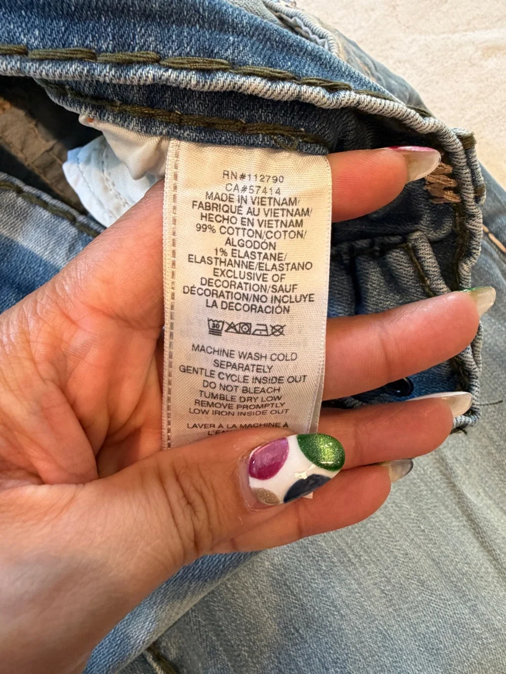 True Religion great size